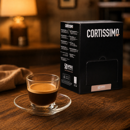 Espresso Cortissimo Decaffeinato con crema in tazzina