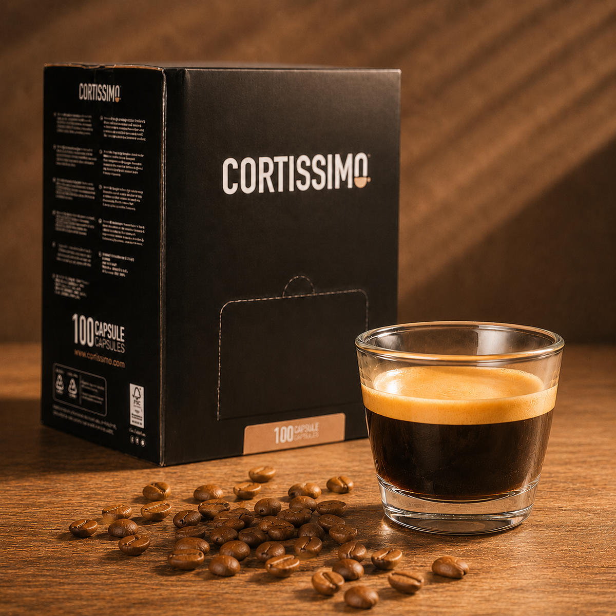 Espresso Cortissimo Delicato con crema in tazzina