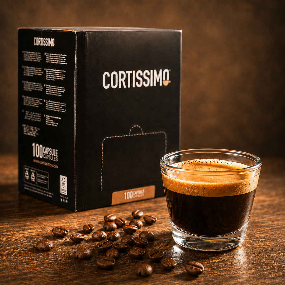 Espresso Cortissimo Forte con crema in tazzina
